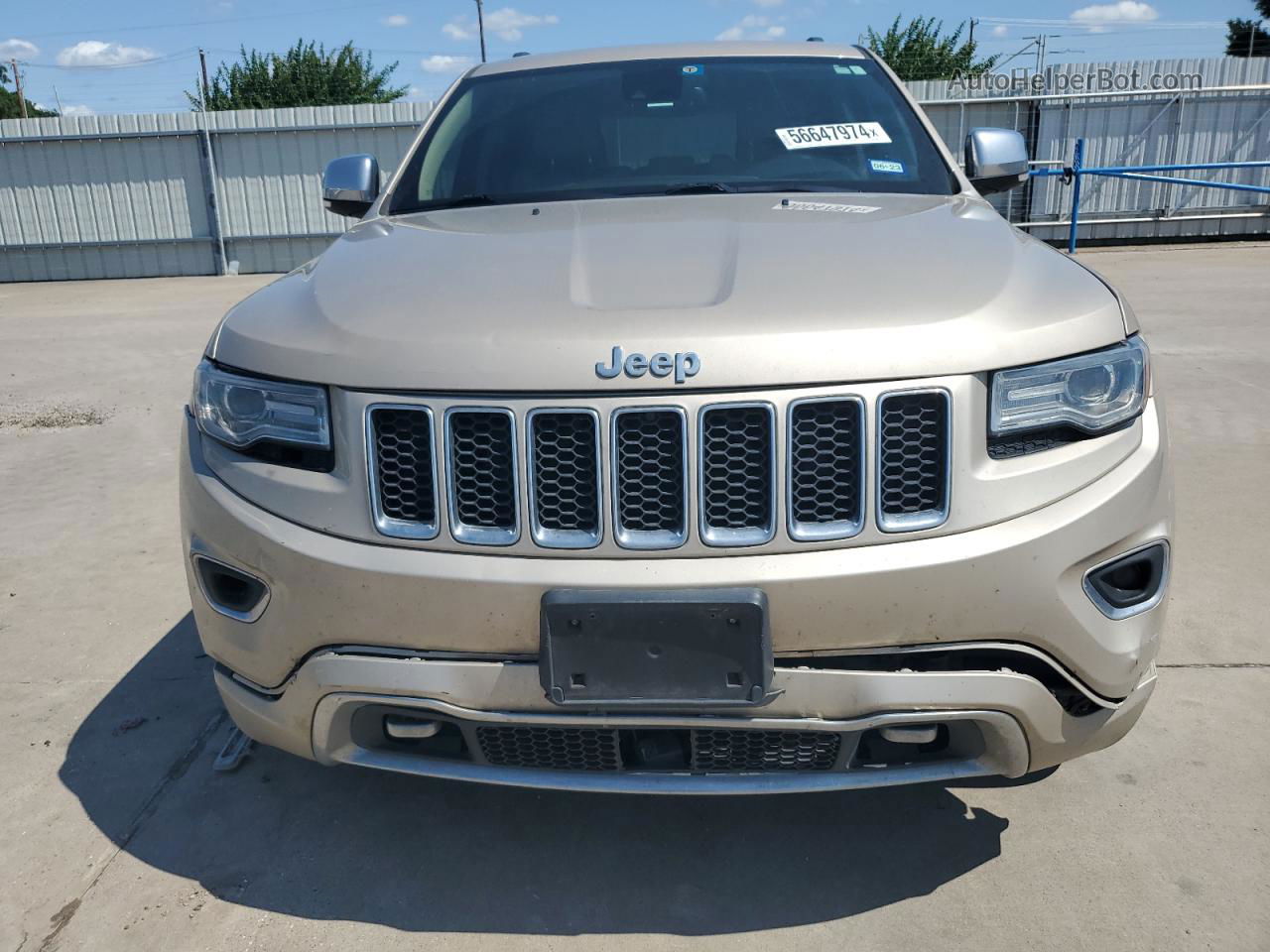 2014 Jeep Grand Cherokee Overland Tan vin: 1C4RJECM9EC300268