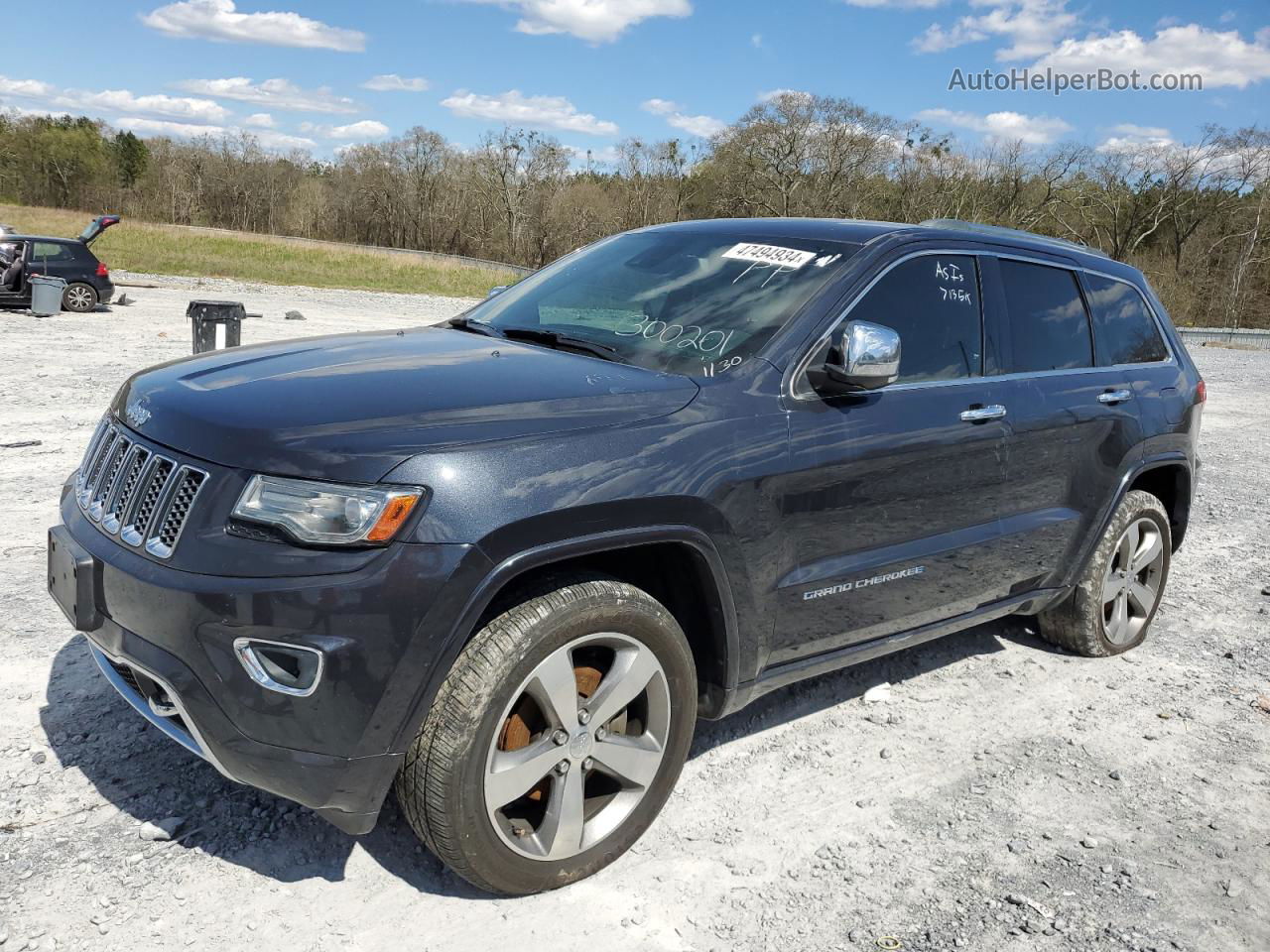 2014 Jeep Grand Cherokee Overland Gray vin: 1C4RJECMXEC300201