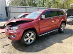 2014 Jeep Grand Cherokee Overland Red vin: 1C4RJECT6EC213550