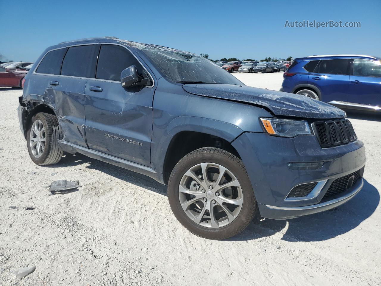 2021 Jeep Grand Cherokee Summit Blue vin: 1C4RJEJG3MC656971