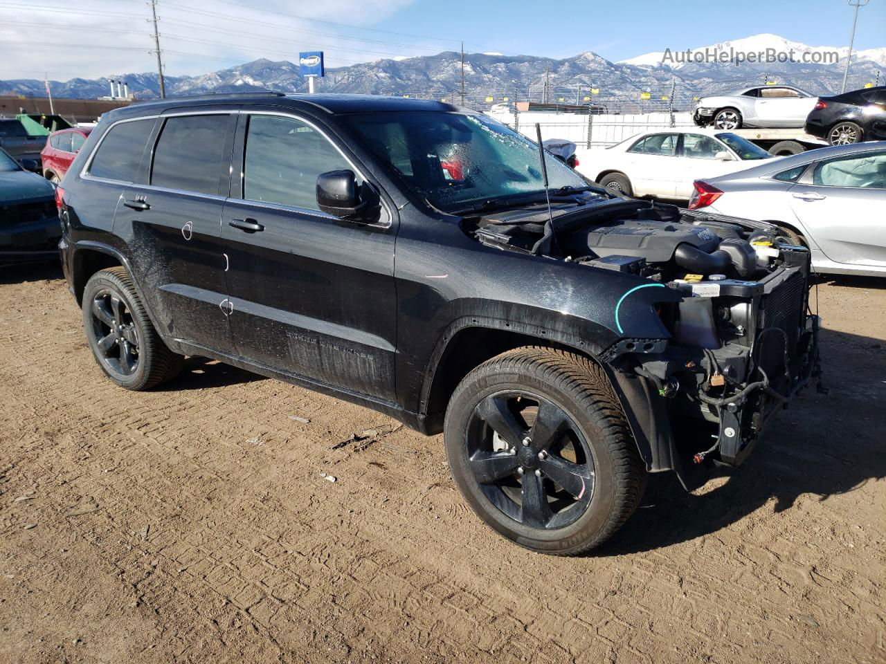 2014 Jeep Grand Cherokee Laredo Black vin: 1C4RJFAG0EC517890