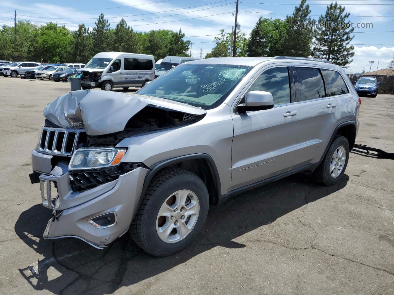 2014 Jeep Grand Cherokee Laredo Silver vin: 1C4RJFAG1EC183143