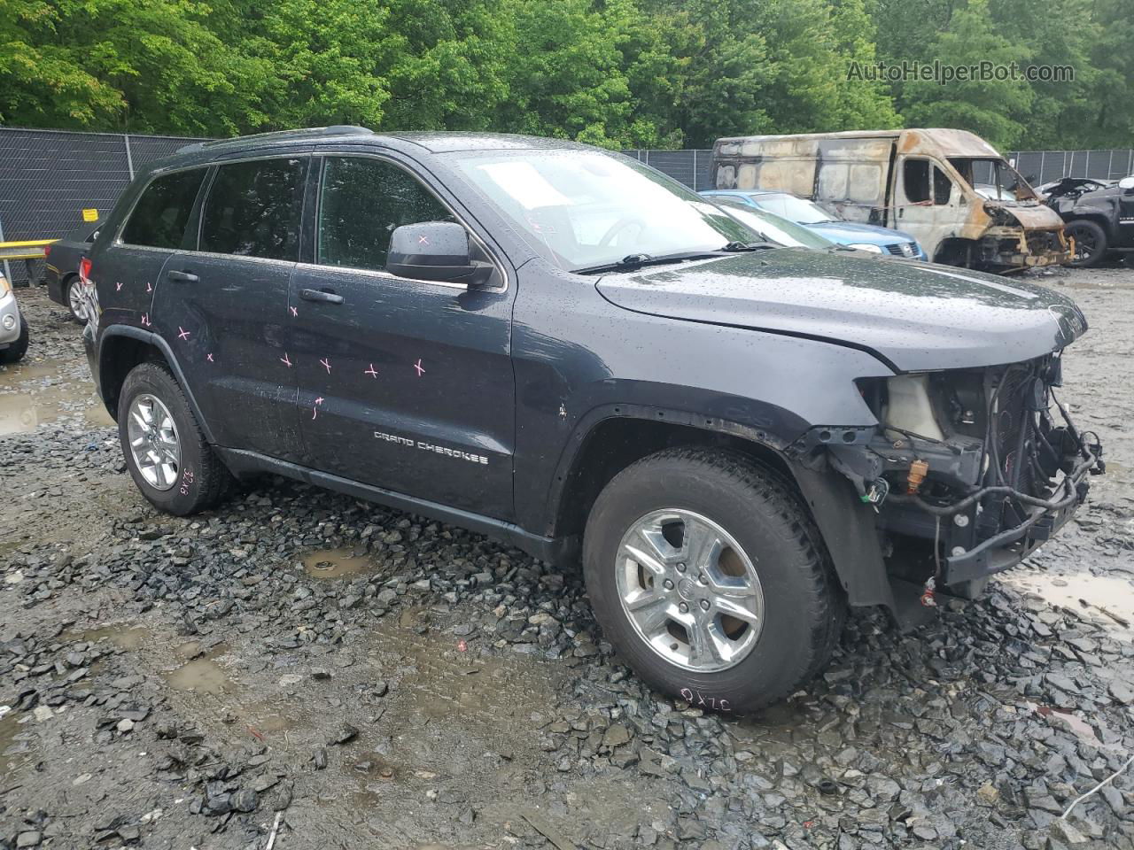 2014 Jeep Grand Cherokee Laredo Gray vin: 1C4RJFAG2EC163970