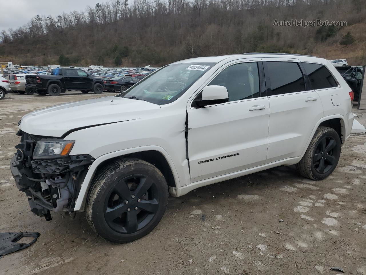 2014 Jeep Grand Cherokee Laredo White vin: 1C4RJFAG2EC471981