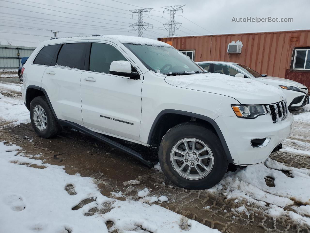 2019 Jeep Grand Cherokee Laredo White vin: 1C4RJFAG2KC607084