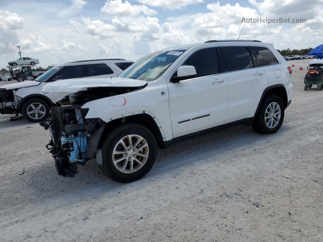 2021 Jeep Grand Cherokee Laredo White vin: 1C4RJFAG2MC576454