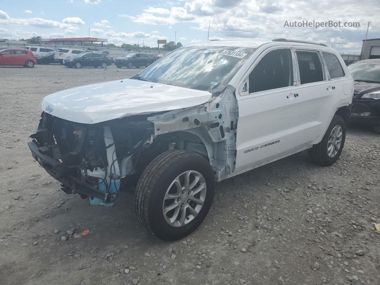 2021 Jeep Grand Cherokee Laredo White vin: 1C4RJFAG2MC674707