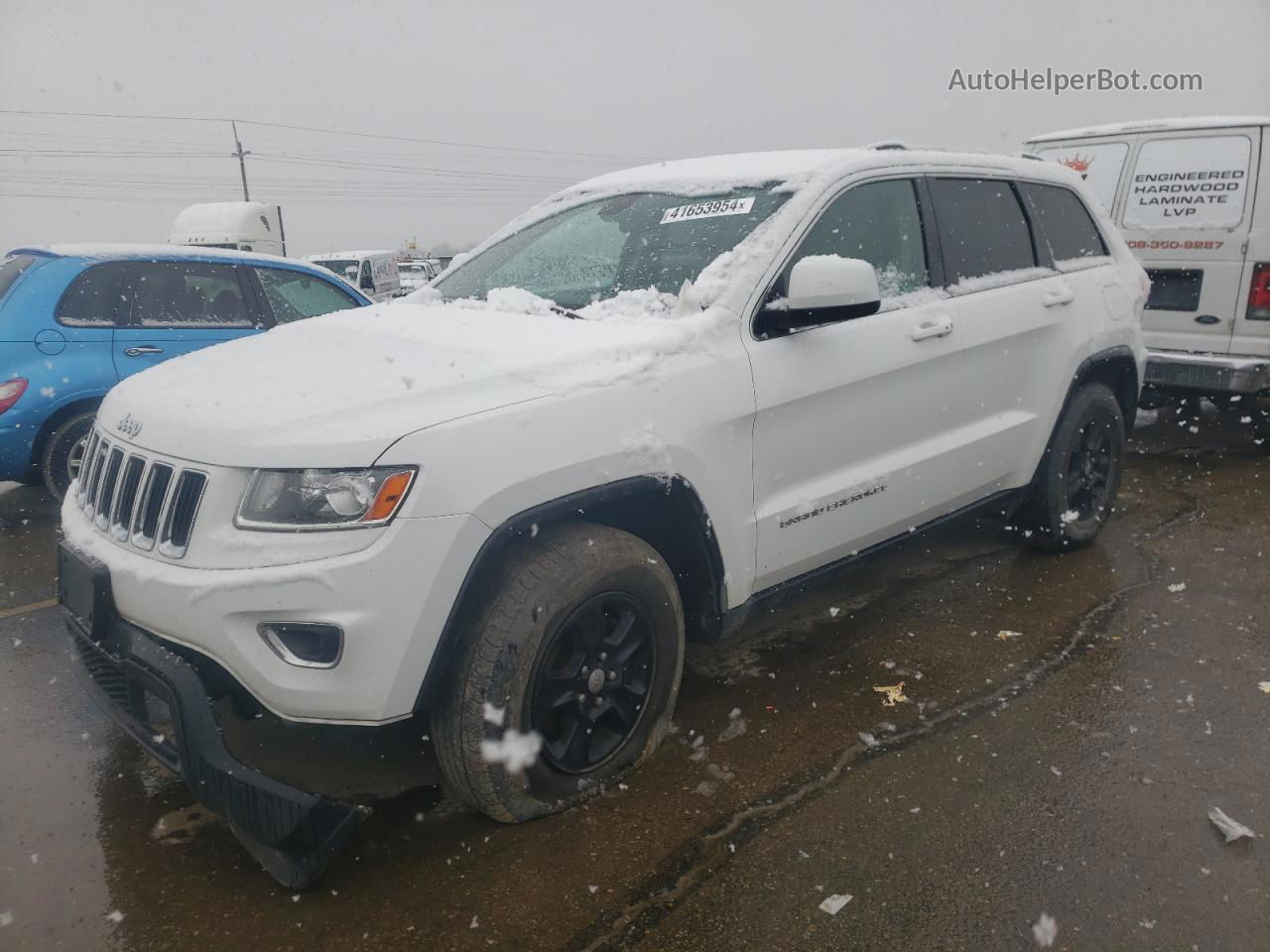 2014 Jeep Grand Cherokee Laredo White vin: 1C4RJFAG3EC341076