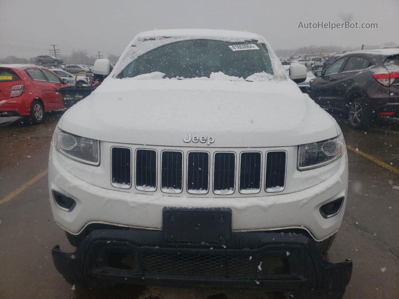 2014 Jeep Grand Cherokee Laredo White vin: 1C4RJFAG3EC341076