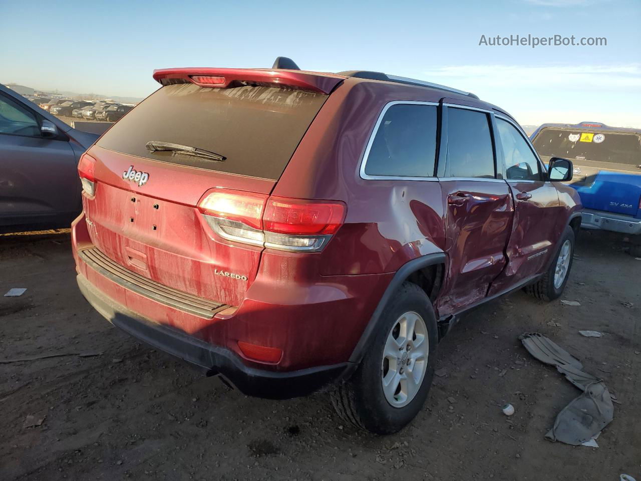 2014 Jeep Grand Cherokee Laredo Red vin: 1C4RJFAG3EC371985