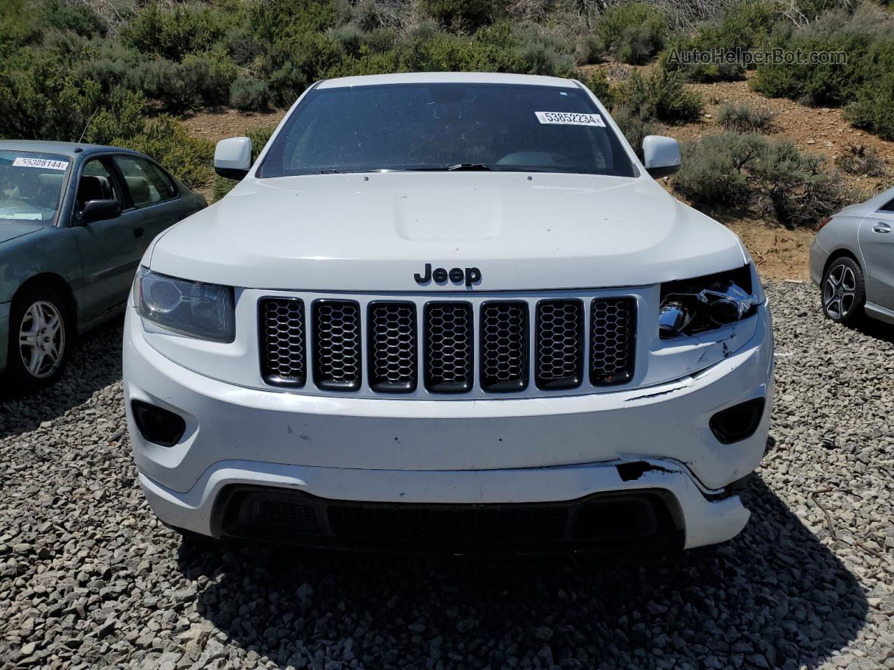 2014 Jeep Grand Cherokee Laredo White vin: 1C4RJFAG3EC479040