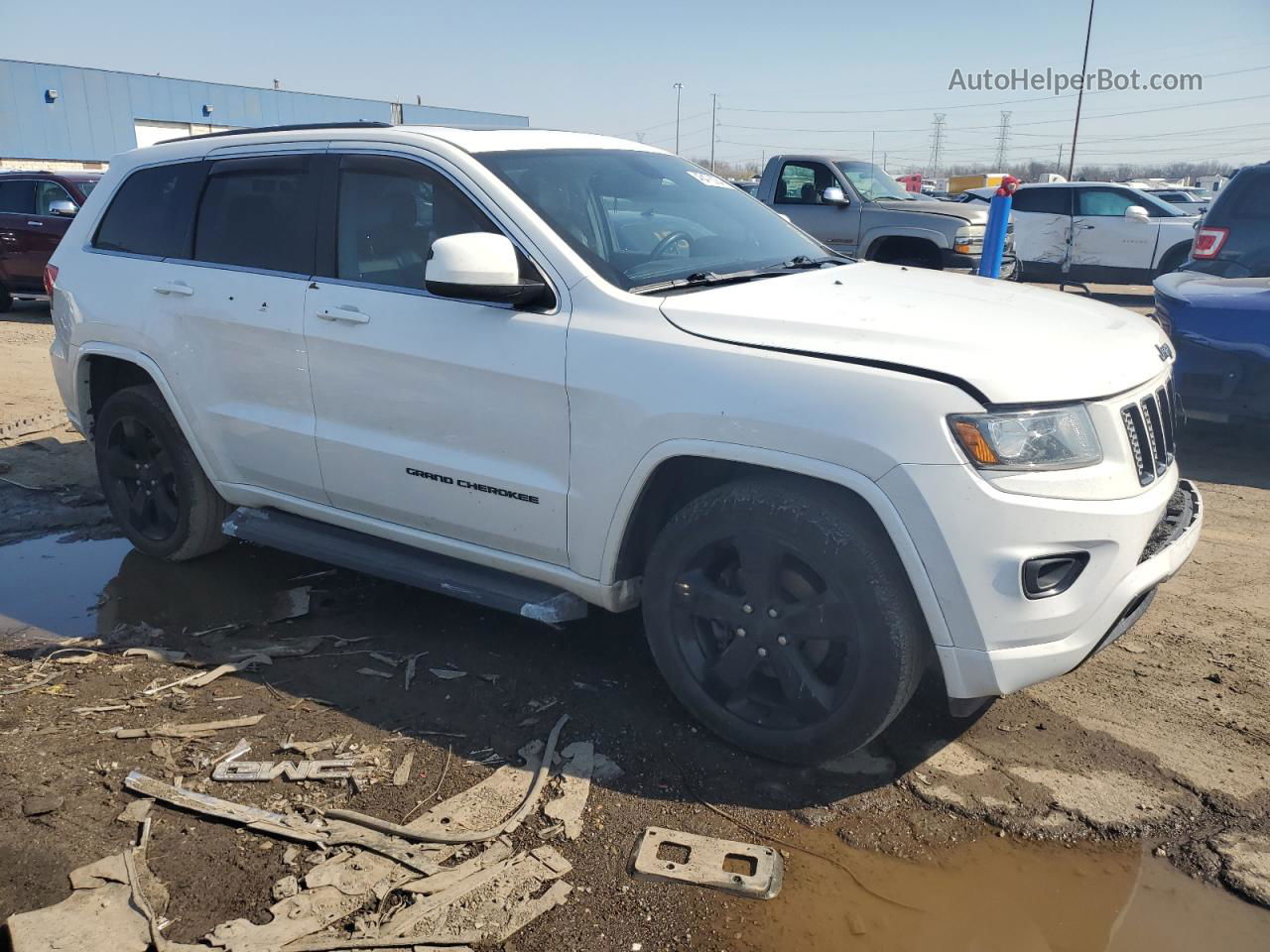 2014 Jeep Grand Cherokee Laredo White vin: 1C4RJFAG3EC571233