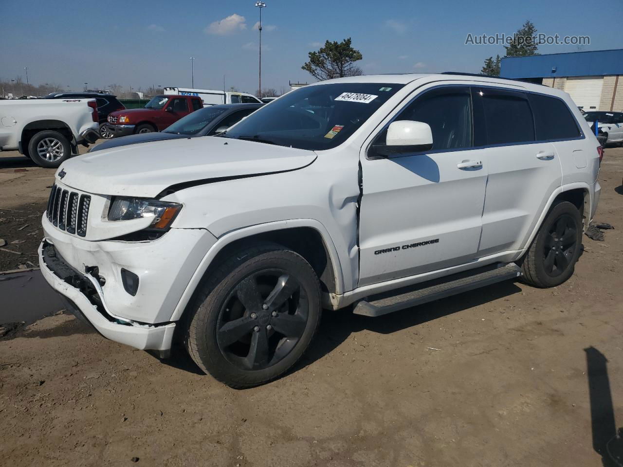 2014 Jeep Grand Cherokee Laredo White vin: 1C4RJFAG3EC571233