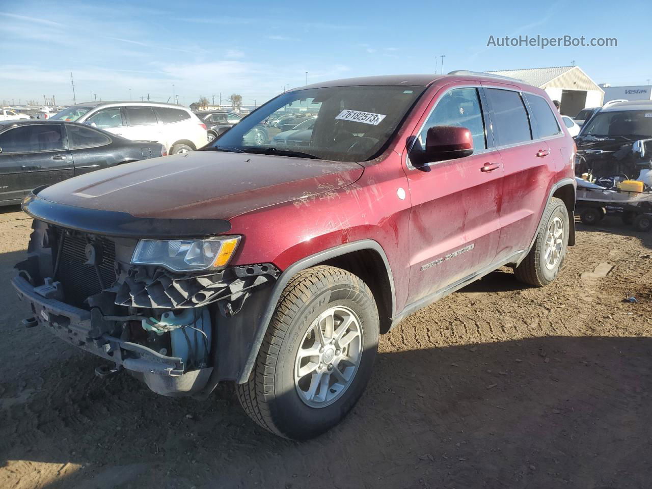 2019 Jeep Grand Cherokee Laredo Красный vin: 1C4RJFAG3KC570305