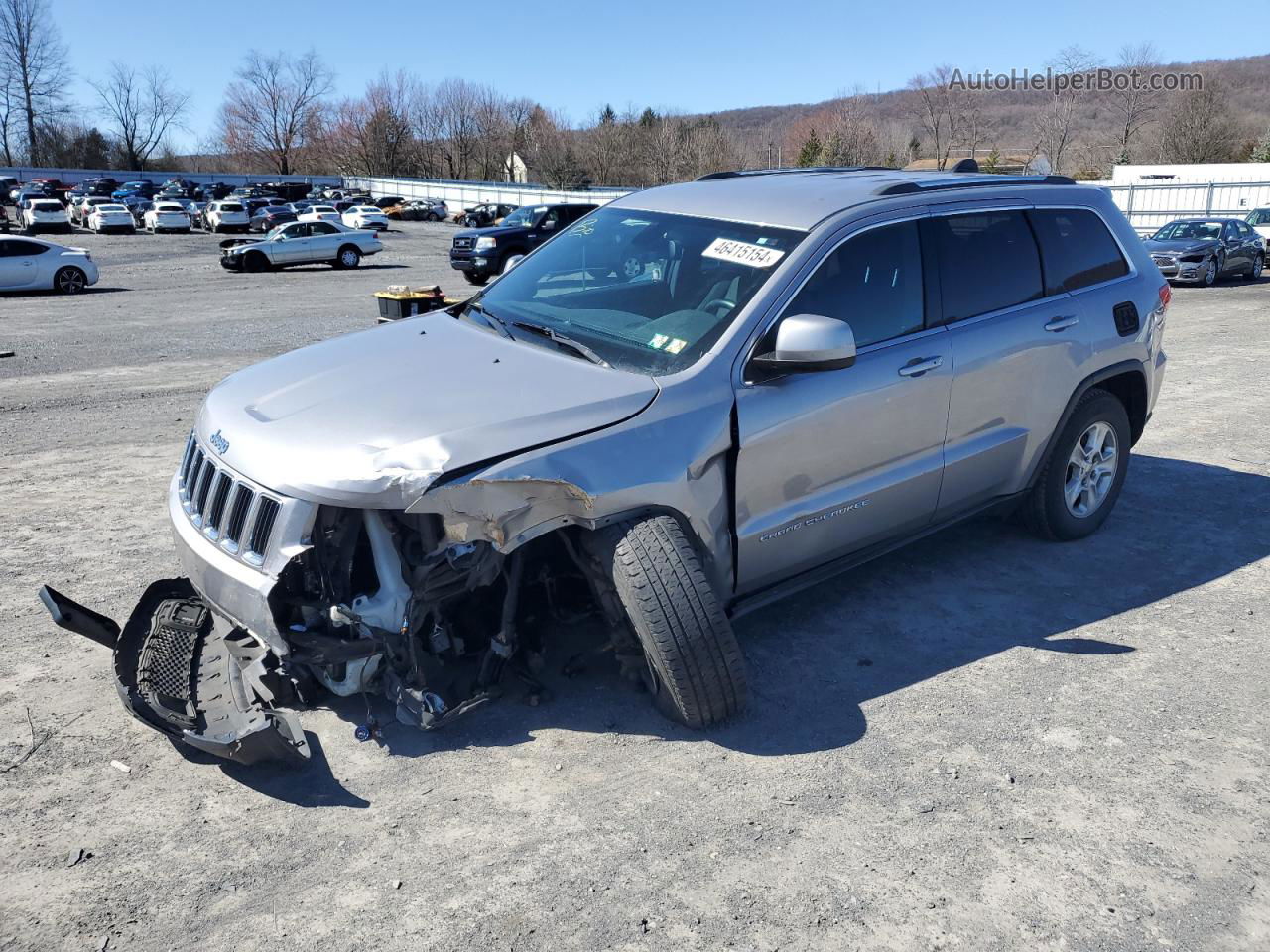 2014 Jeep Grand Cherokee Laredo Серебряный vin: 1C4RJFAG5EC150582