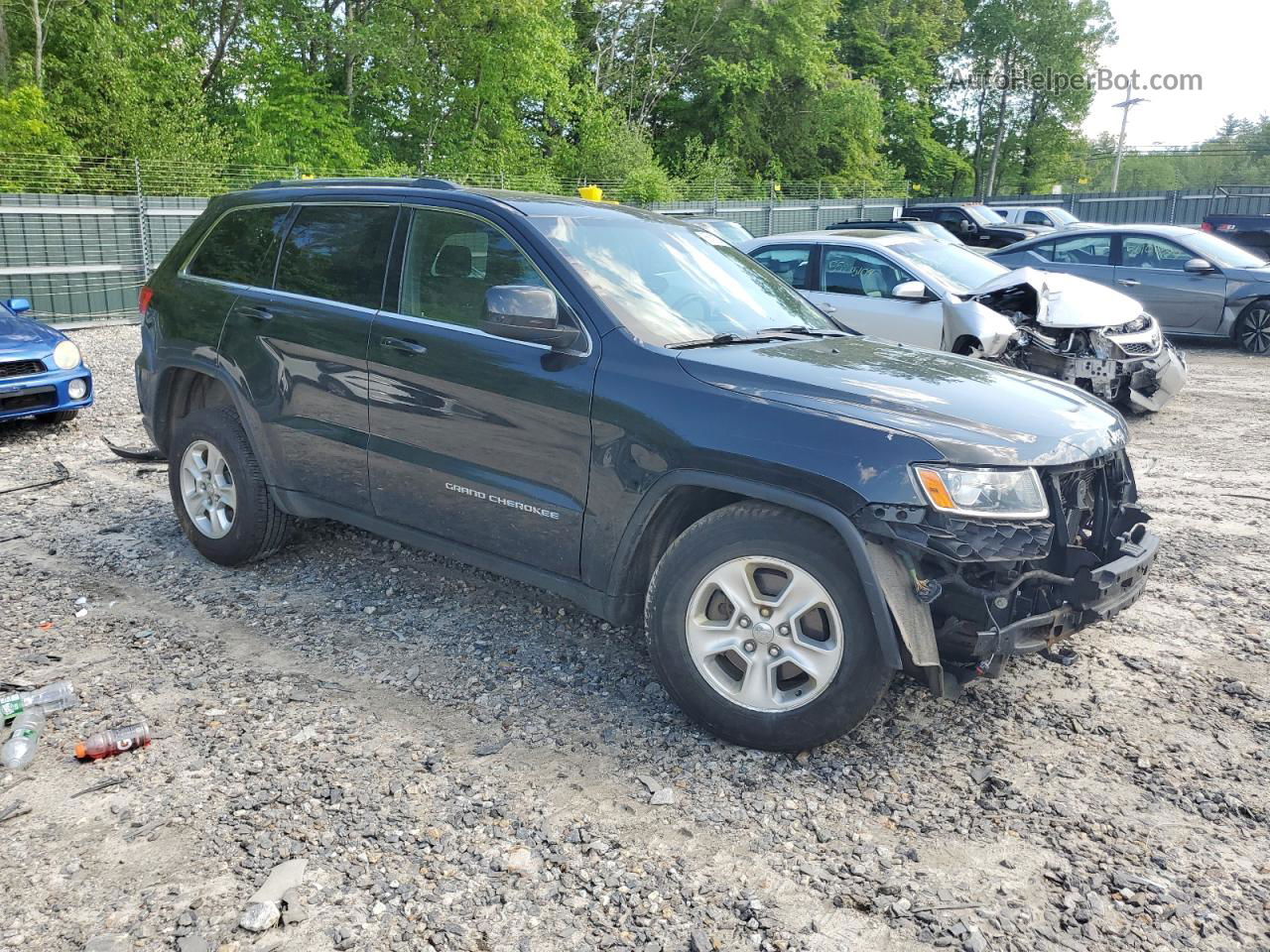 2014 Jeep Grand Cherokee Laredo Black vin: 1C4RJFAG5EC205256