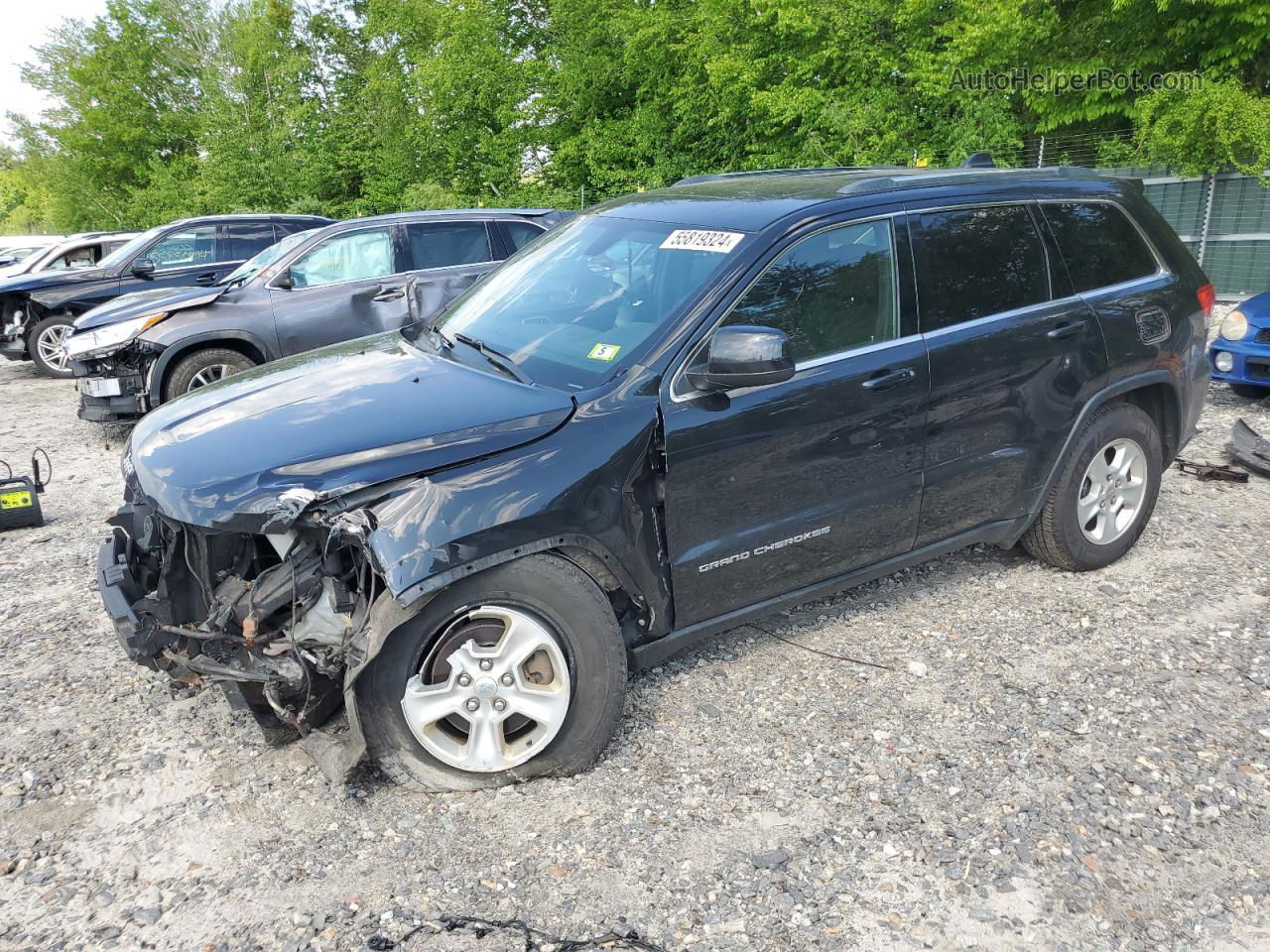 2014 Jeep Grand Cherokee Laredo Black vin: 1C4RJFAG5EC205256