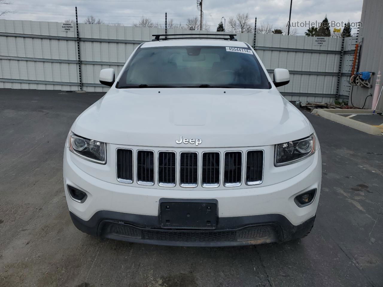 2014 Jeep Grand Cherokee Laredo Белый vin: 1C4RJFAG5EC485759