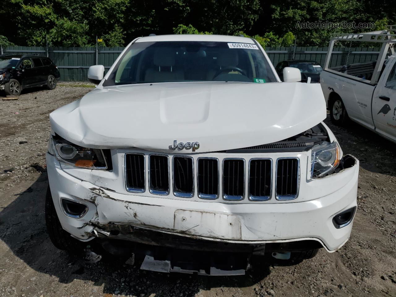 2014 Jeep Grand Cherokee Laredo White vin: 1C4RJFAG6EC109975