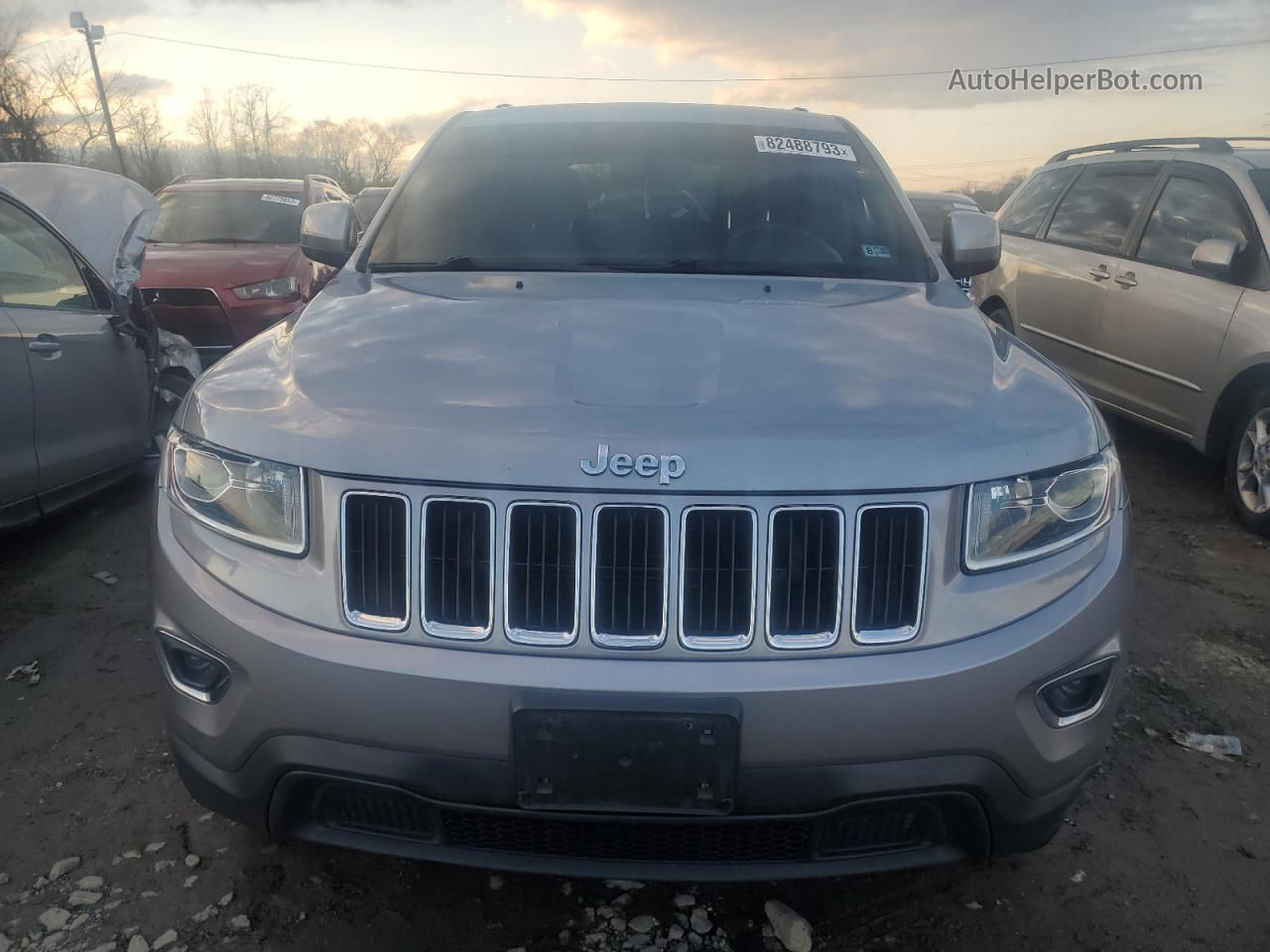 2014 Jeep Grand Cherokee Laredo Gray vin: 1C4RJFAG6EC309352