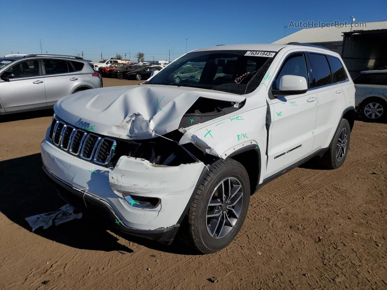 2019 Jeep Grand Cherokee Laredo White vin: 1C4RJFAG6KC534401