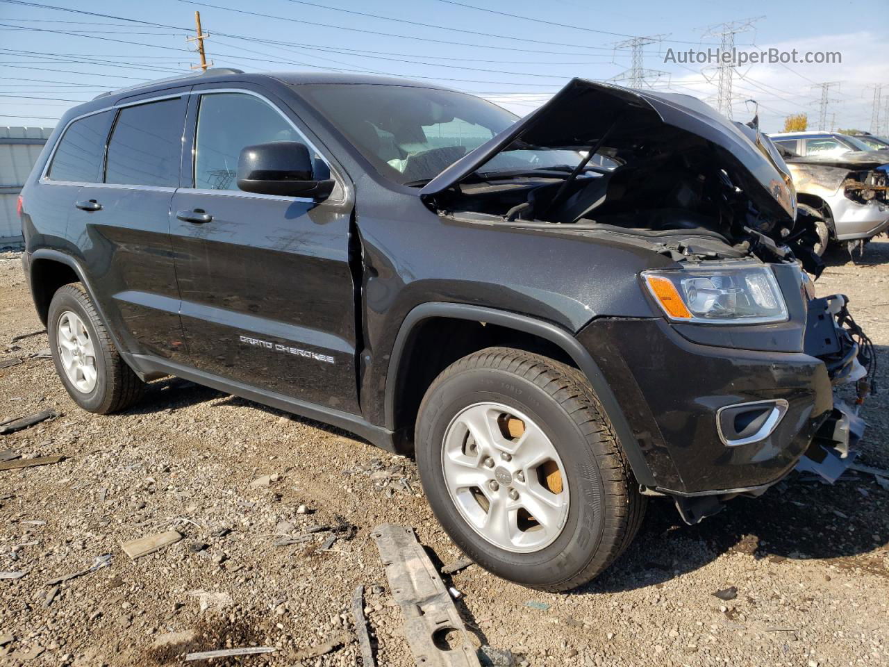 2014 Jeep Grand Cherokee Laredo Black vin: 1C4RJFAG7EC104722