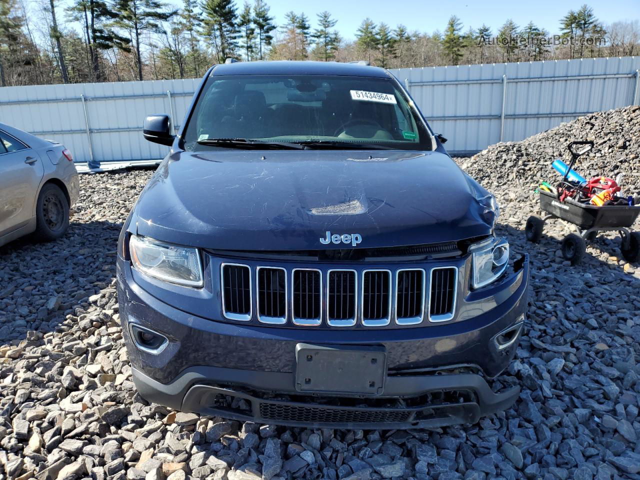 2014 Jeep Grand Cherokee Laredo Синий vin: 1C4RJFAG7EC123500