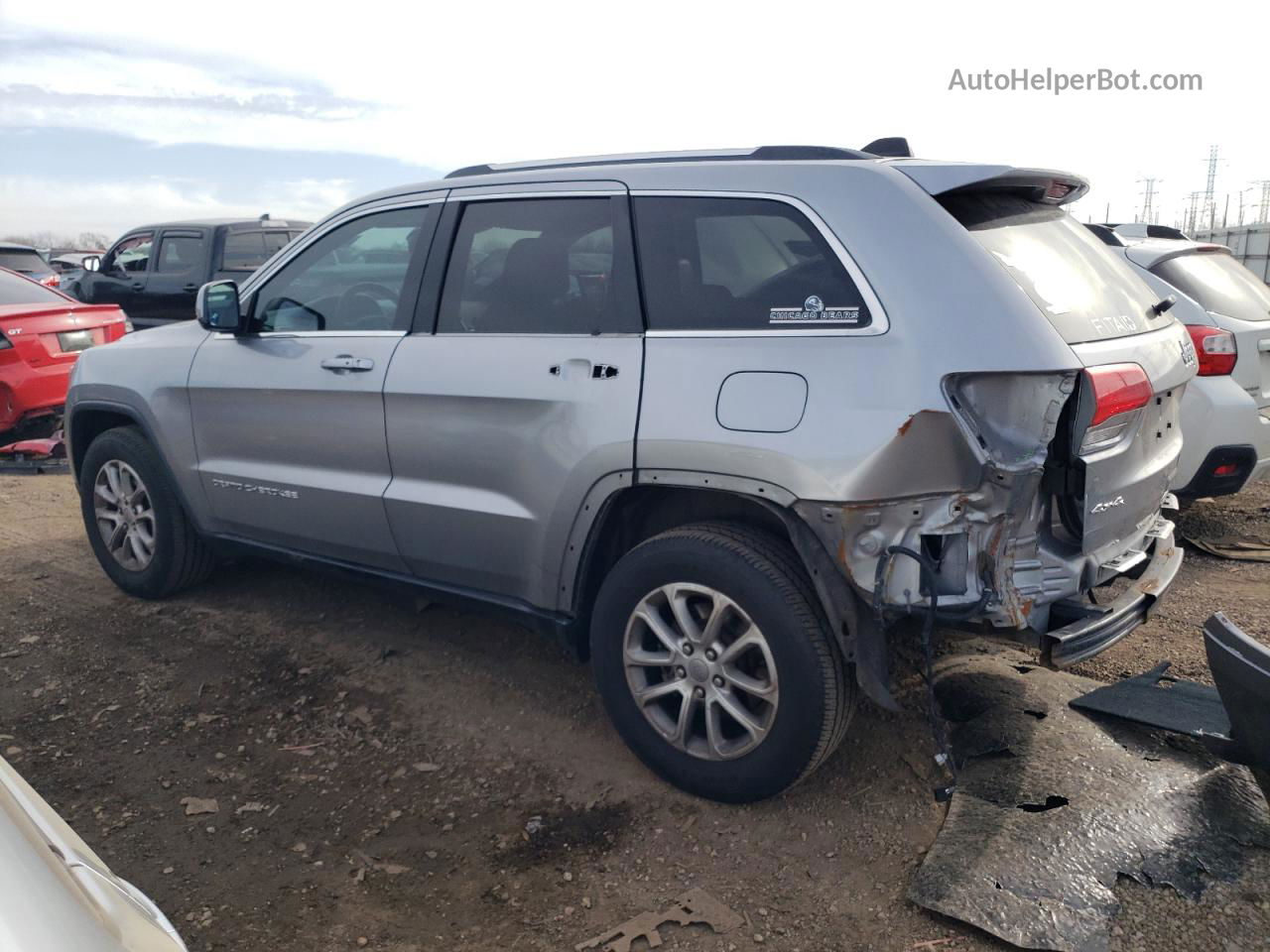 2014 Jeep Grand Cherokee Laredo Silver vin: 1C4RJFAG9EC362403