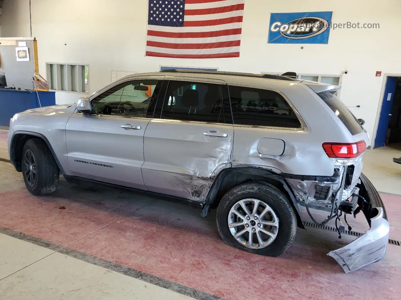 2021 Jeep Grand Cherokee Laredo Silver vin: 1C4RJFAG9MC543080