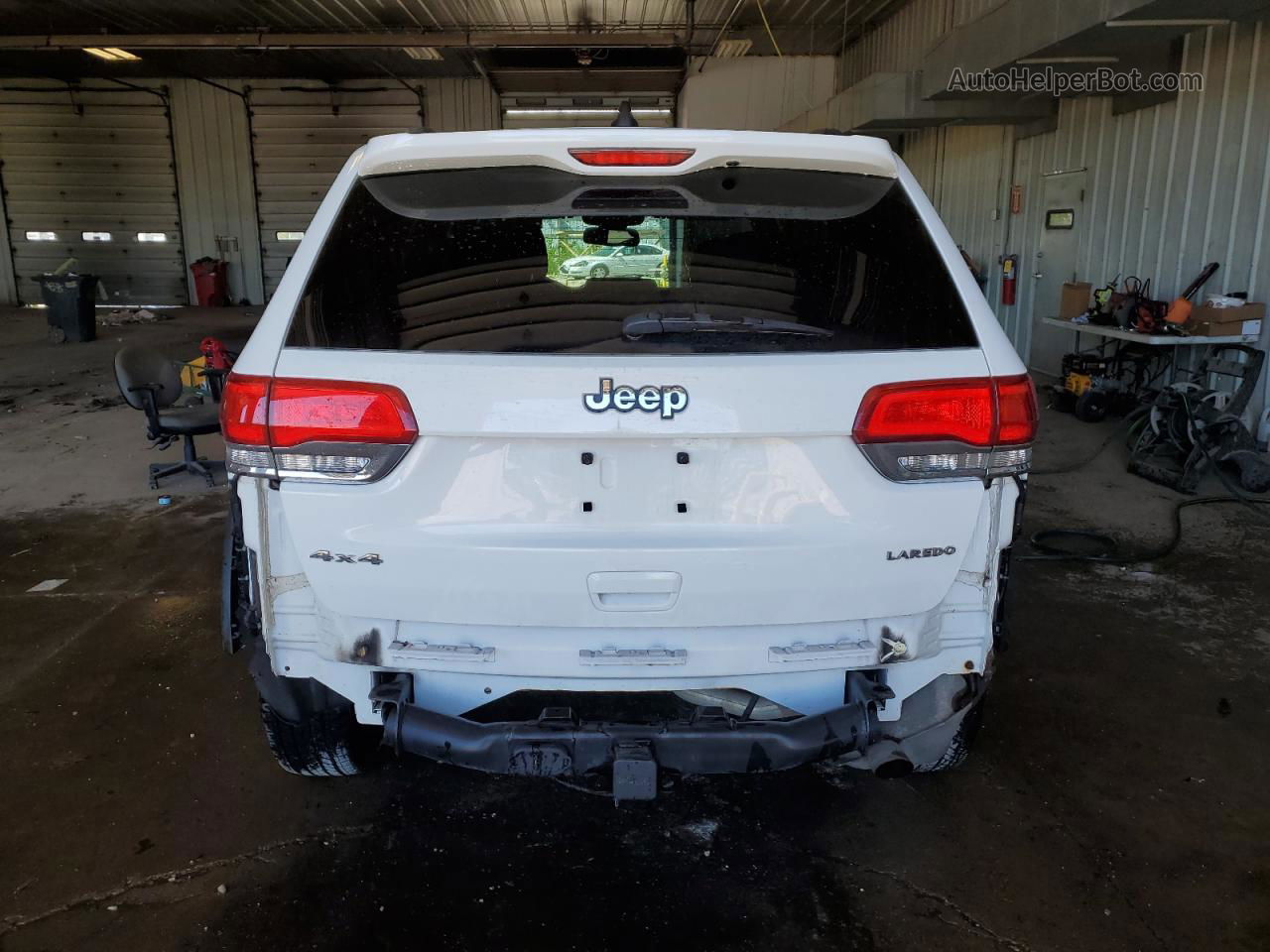 2014 Jeep Grand Cherokee Laredo White vin: 1C4RJFAGXEC541209