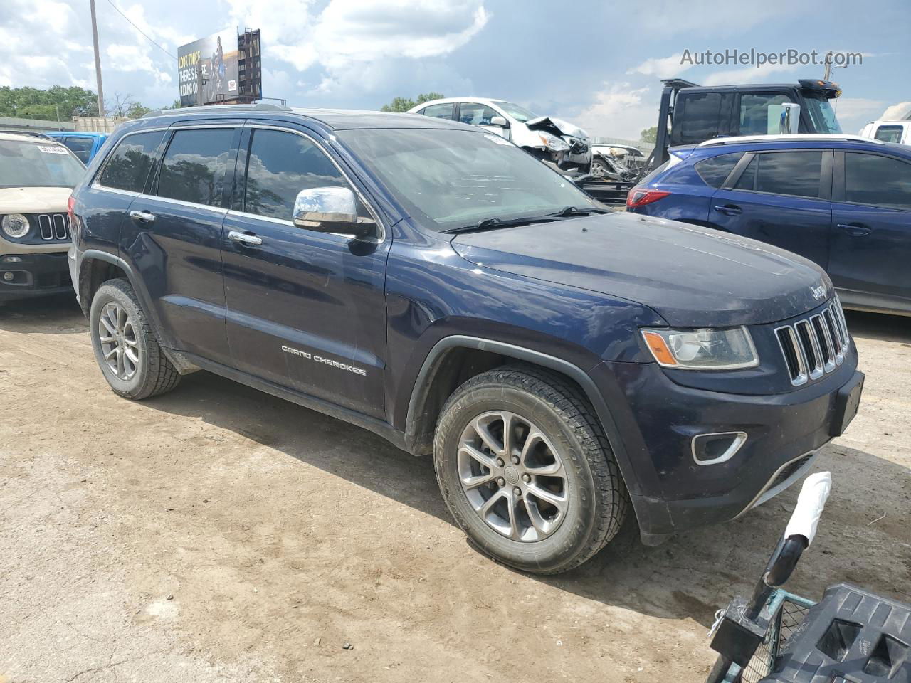 2014 Jeep Grand Cherokee Limited Blue vin: 1C4RJFBG0EC190275