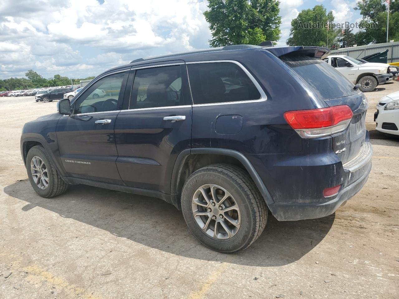 2014 Jeep Grand Cherokee Limited Blue vin: 1C4RJFBG0EC190275