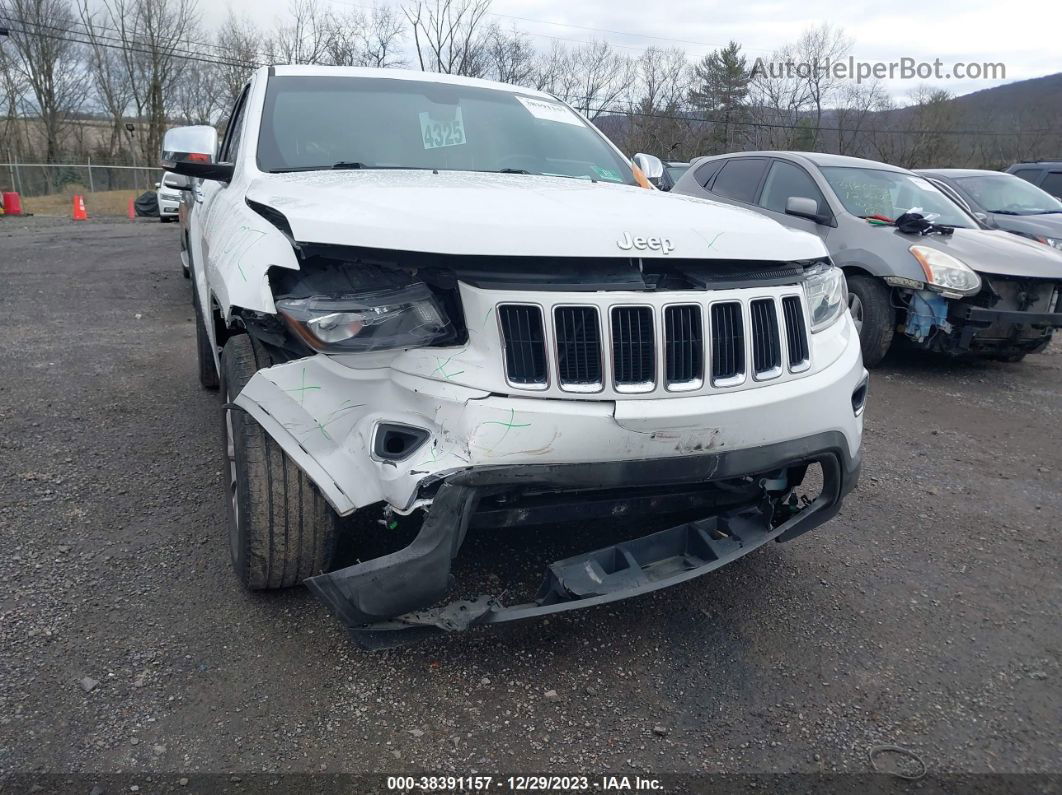 2015 Jeep Grand Cherokee Limited White vin: 1C4RJFBG0FC752371