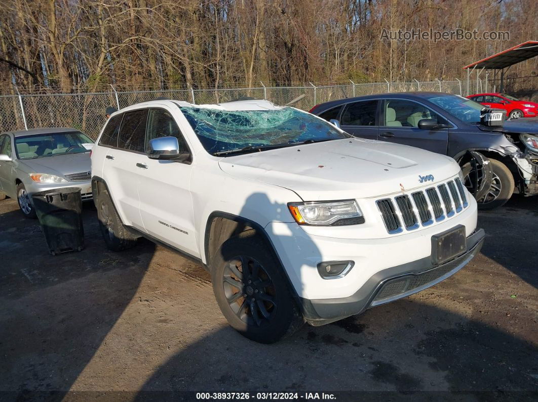 2015 Jeep Grand Cherokee Limited White vin: 1C4RJFBG0FC777061