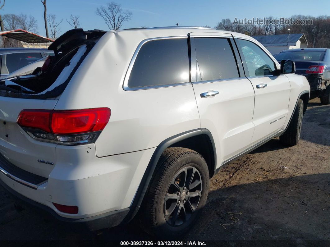 2015 Jeep Grand Cherokee Limited White vin: 1C4RJFBG0FC777061