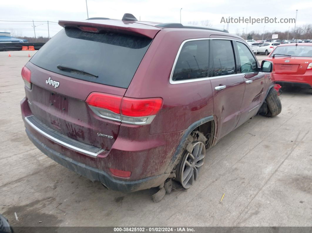 2017 Jeep Grand Cherokee Limited 4x4 Burgundy vin: 1C4RJFBG0HC818498