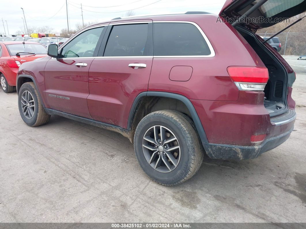 2017 Jeep Grand Cherokee Limited 4x4 Burgundy vin: 1C4RJFBG0HC818498