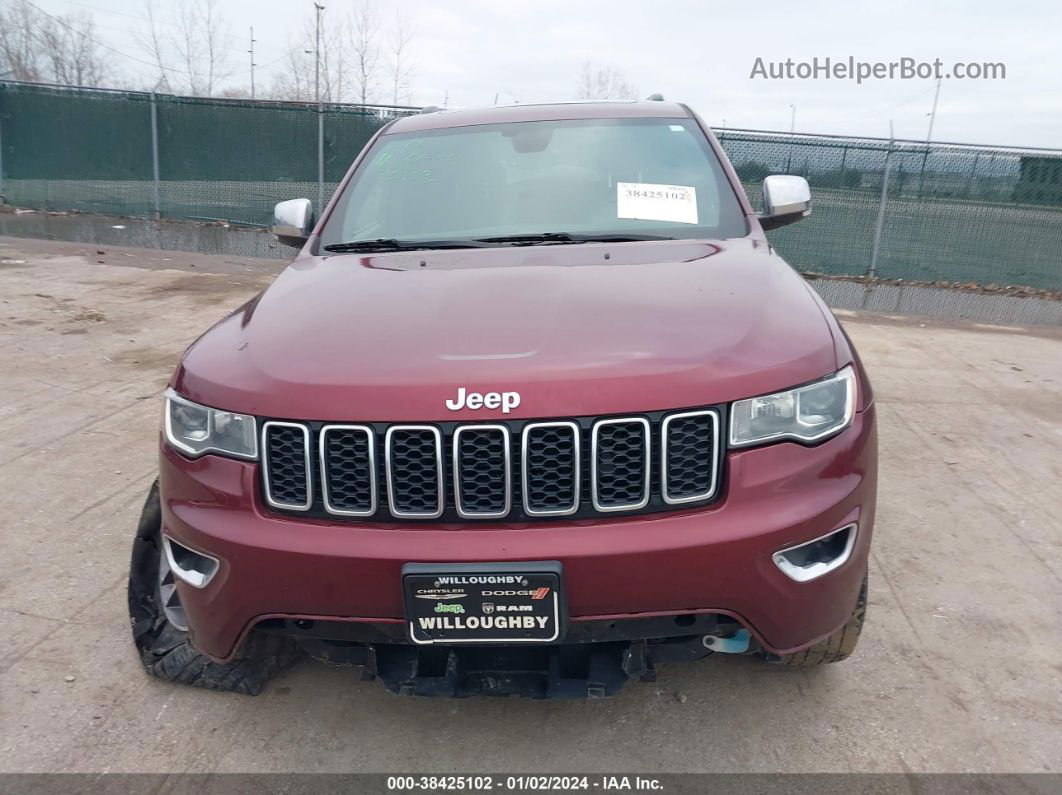 2017 Jeep Grand Cherokee Limited 4x4 Burgundy vin: 1C4RJFBG0HC818498