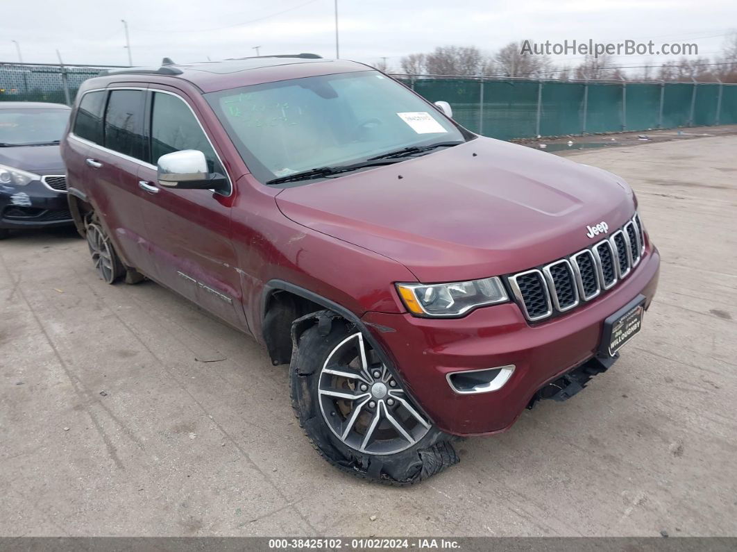 2017 Jeep Grand Cherokee Limited 4x4 Burgundy vin: 1C4RJFBG0HC818498