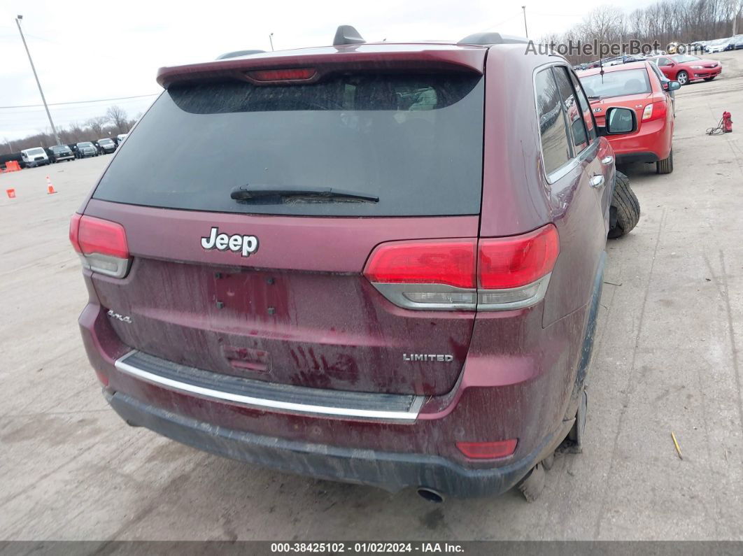 2017 Jeep Grand Cherokee Limited 4x4 Burgundy vin: 1C4RJFBG0HC818498