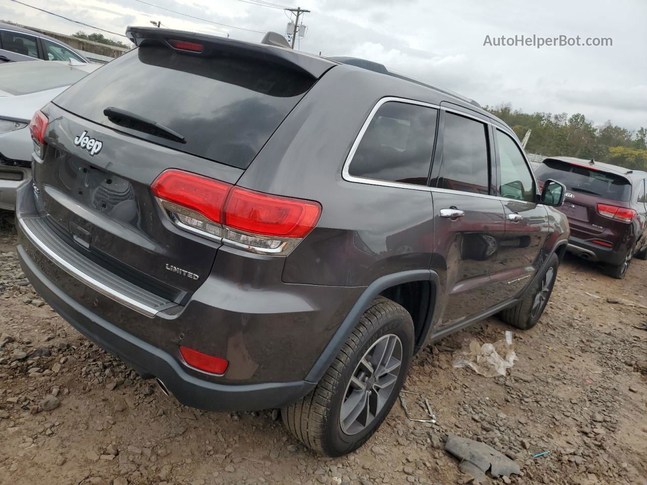 2019 Jeep Grand Cherokee Limited Gray vin: 1C4RJFBG0KC555436