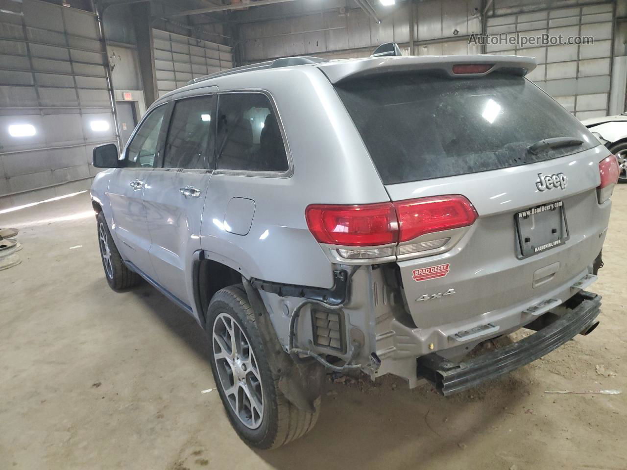 2019 Jeep Grand Cherokee Limited Silver vin: 1C4RJFBG0KC604067