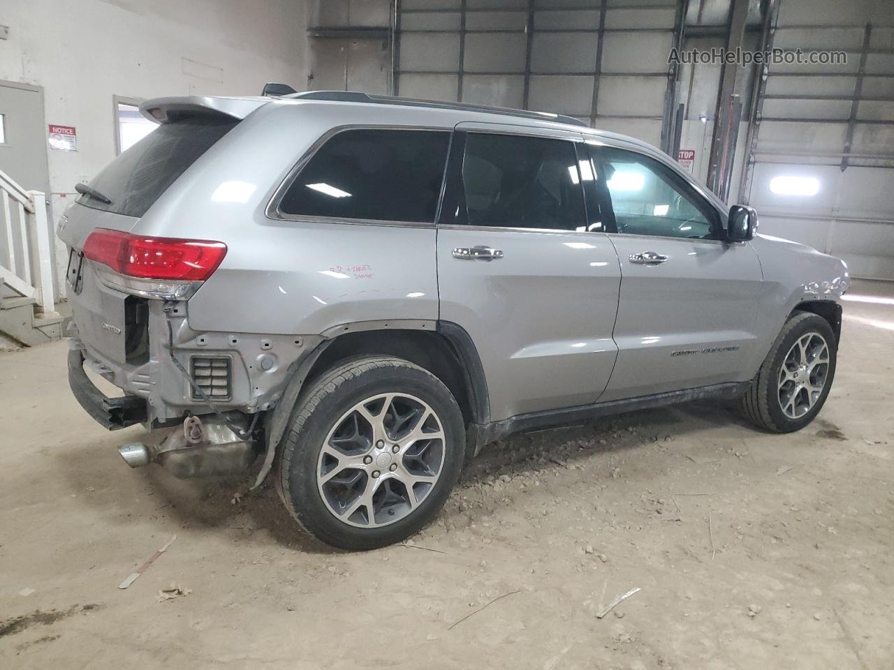 2019 Jeep Grand Cherokee Limited Silver vin: 1C4RJFBG0KC604067