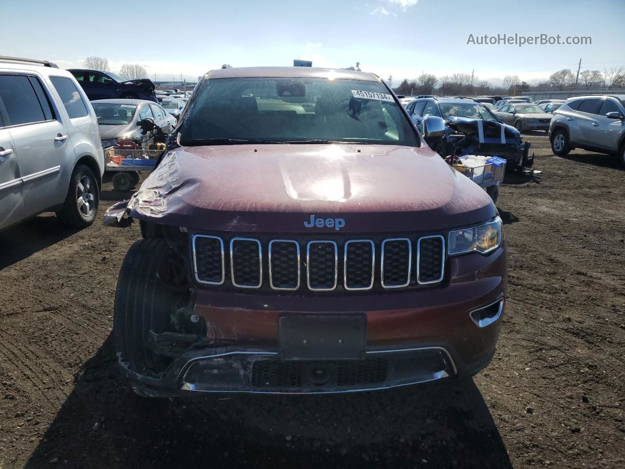 2019 Jeep Grand Cherokee Limited Красный vin: 1C4RJFBG0KC703696