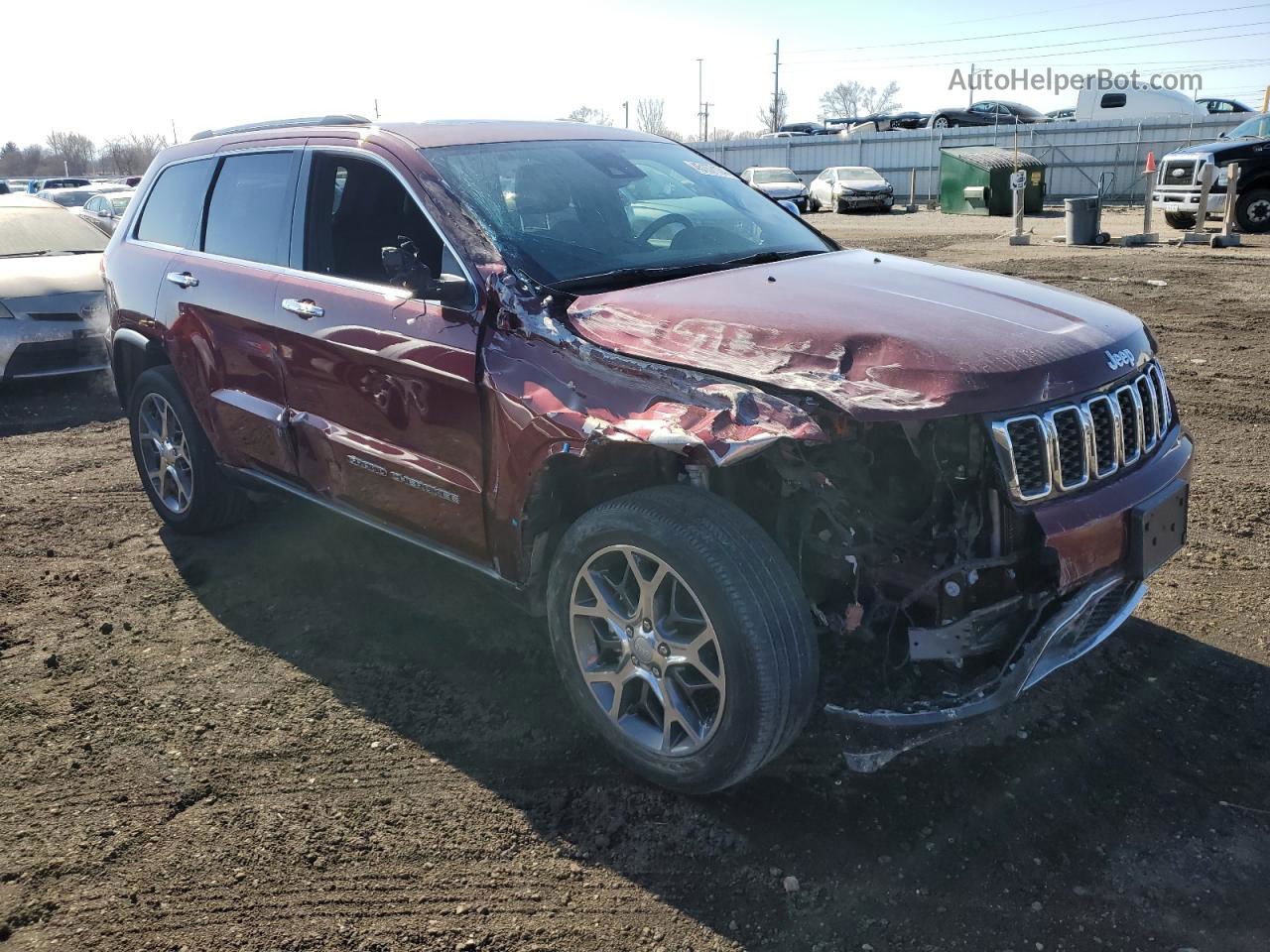 2019 Jeep Grand Cherokee Limited Красный vin: 1C4RJFBG0KC703696