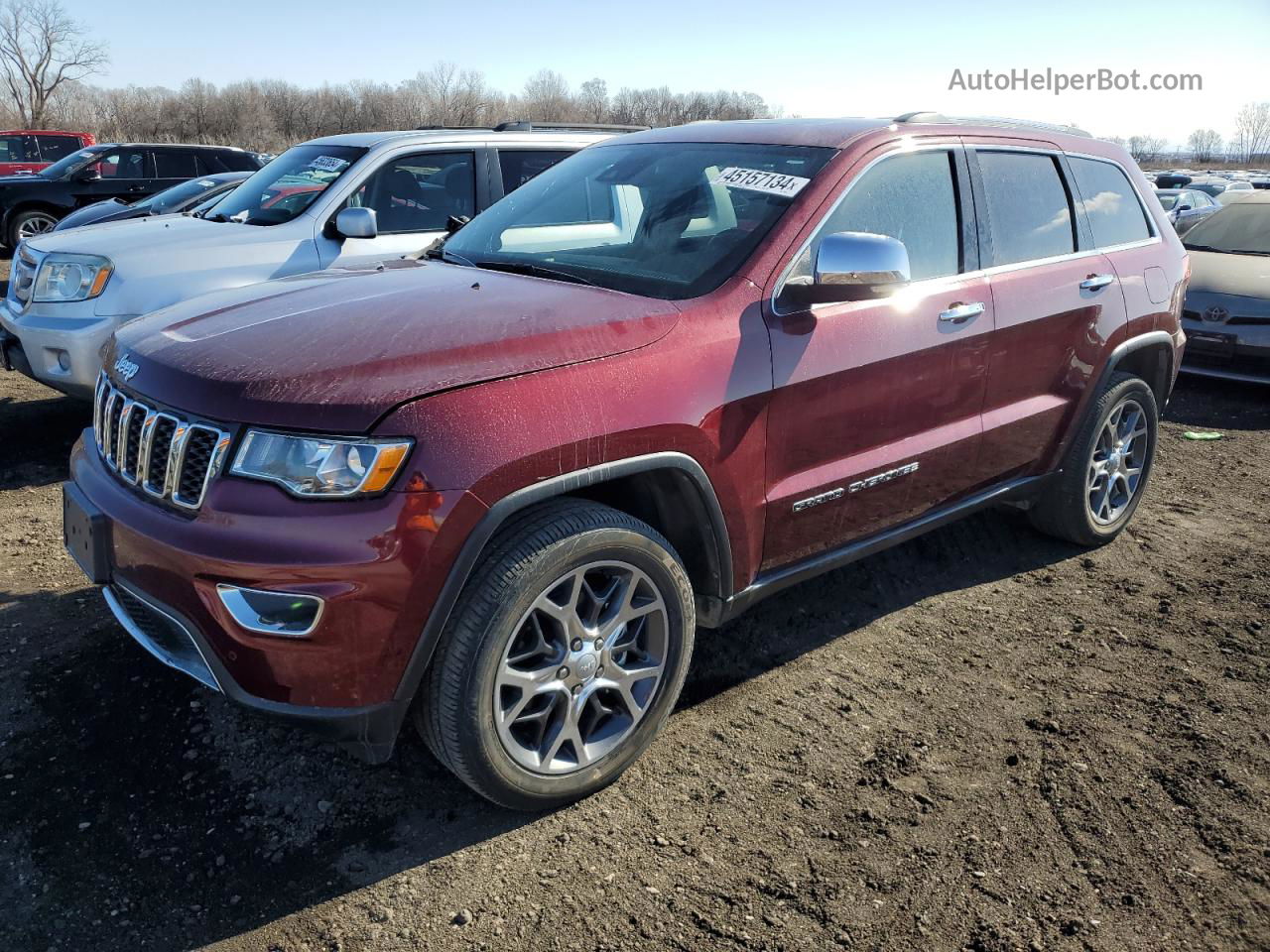 2019 Jeep Grand Cherokee Limited Красный vin: 1C4RJFBG0KC703696