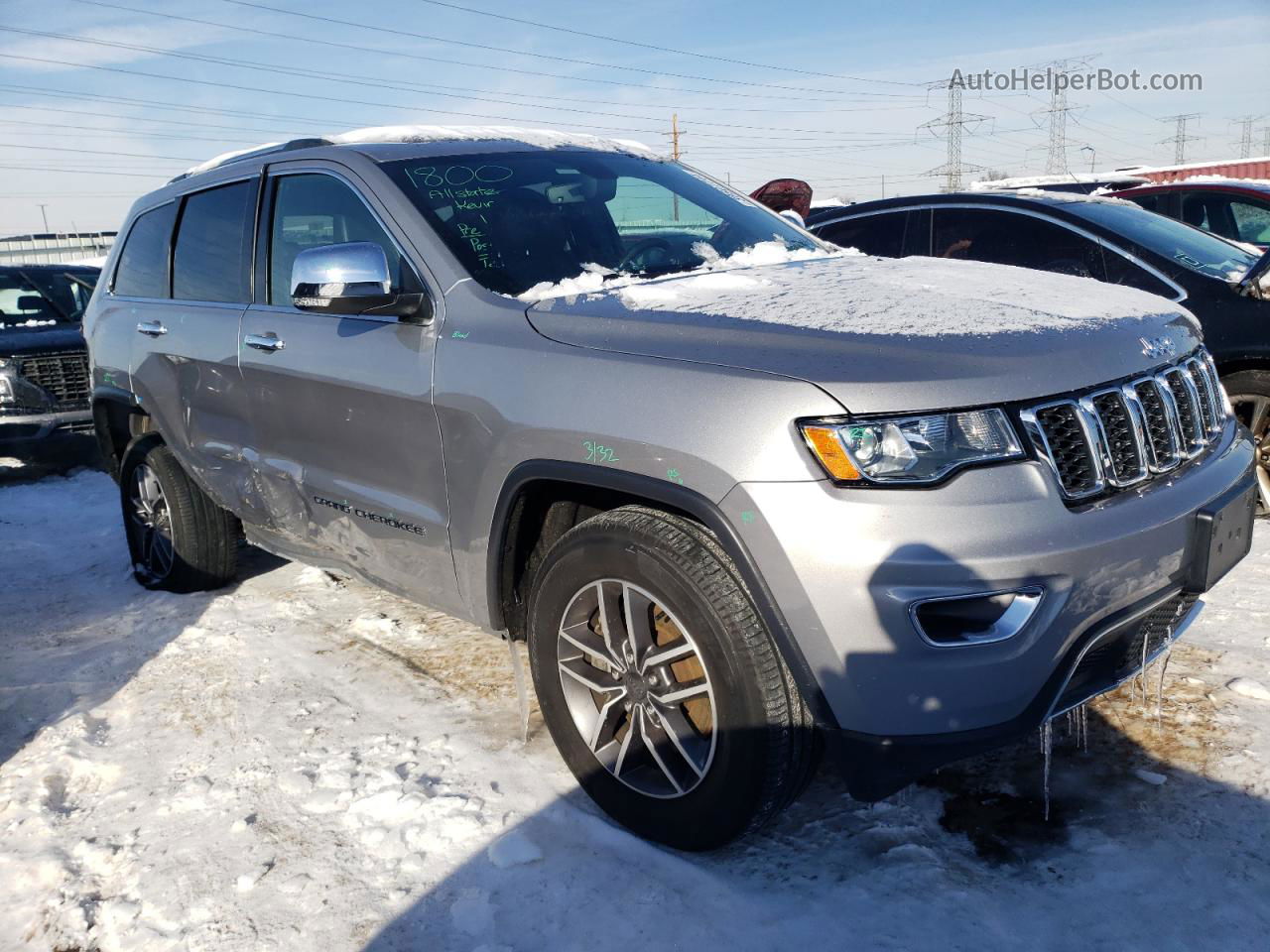 2021 Jeep Grand Cherokee Limited Silver vin: 1C4RJFBG0MC600359