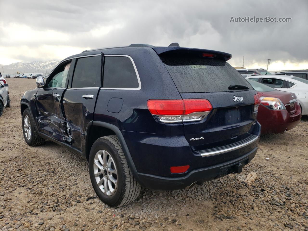 2014 Jeep Grand Cherokee Limited Синий vin: 1C4RJFBG1EC137956