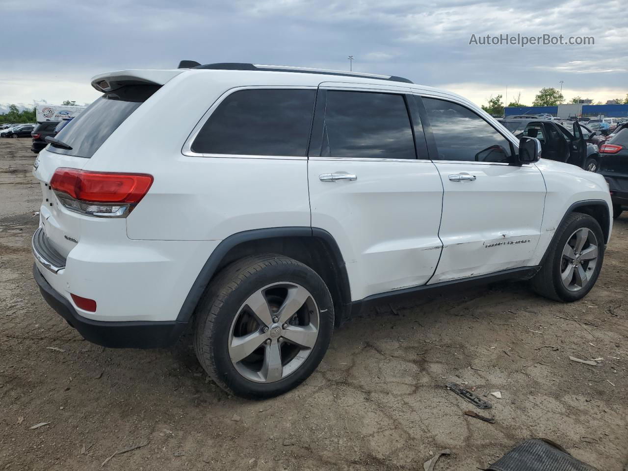 2014 Jeep Grand Cherokee Limited White vin: 1C4RJFBG1EC182122