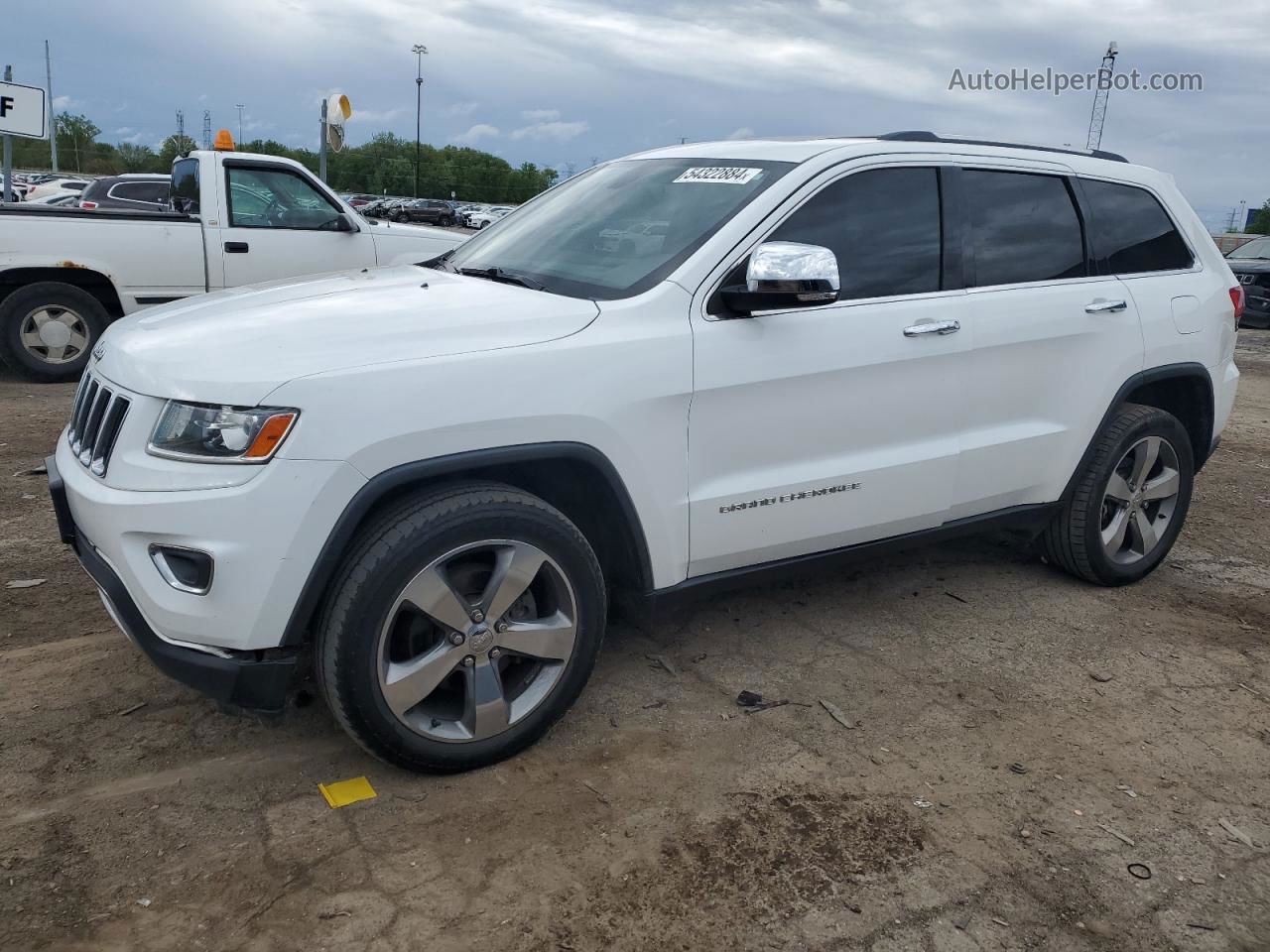 2014 Jeep Grand Cherokee Limited White vin: 1C4RJFBG1EC182122